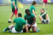 19 September 2021; Ireland players during the warm up before the Rugby World Cup 2022 Europe Qualifying Tournament match between Italy and Ireland at Stadio Sergio Lanfranchi in Parma, Italy. Photo by Roberto Bregani/Sportsfile