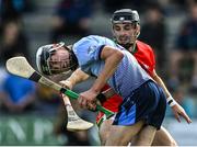 19 September 2021; Eoin Ryan of St Anne's Rathangan is tackled by Lenny Connolly of Rapparees during the Wexford Senior County Hurling Championship Final match between St Anne's Rathangan and Rapparees at Chadwicks Wexford Park in Wexford. Photo by Piaras Ó Mídheach/Sportsfile