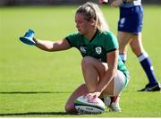 19 September 2021; Stacey Flood of Ireland prpeares to kick a penalty during the Rugby World Cup 2022 Europe Qualifying Tournament match between Italy and Ireland at Stadio Sergio Lanfranchi in Parma, Italy. Photo by Roberto Bregani/Sportsfile
