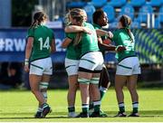 19 September 2021; Ireland players celebrate victory after the Rugby World Cup 2022 Europe Qualifying Tournament match between Italy and Ireland at Stadio Sergio Lanfranchi in Parma, Italy. Photo by Roberto Bregani/Sportsfile