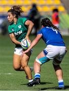 19 September 2021; Sene Naoupu of Ireland in action against Valeria Fedrighi of Italy during the Rugby World Cup 2022 Europe Qualifying Tournament match between Italy and Ireland at Stadio Sergio Lanfranchi in Parma, Italy. Photo by Roberto Bregani/Sportsfile