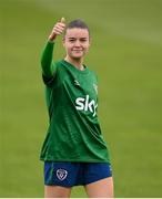 20 September 2021; Clare Shine during a Republic of Ireland training session at Tallaght Stadium in Dublin. Photo by Stephen McCarthy/Sportsfile