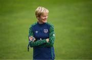 20 September 2021; Manager Vera Pauw during a Republic of Ireland training session at Tallaght Stadium in Dublin. Photo by Stephen McCarthy/Sportsfile