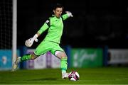 17 September 2021; Finn Harps goalkeeper Mark Anthony McGinley during the extra.ie FAI Cup Quarter-Final match between Finn Harps and Dundalk at Finn Park in Ballybofey, Donegal. Photo by Ramsey Cardy/Sportsfile