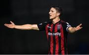 13 September 2021; Keith Buckley of Bohemians during the SSE Airtricity League Premier Division match between Finn Harps and Bohemians at Finn Park in Ballybofey, Donegal. Photo by Ramsey Cardy/Sportsfile