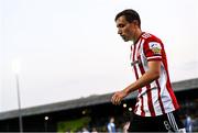 27 August 2021; Joe Thomson of Derry City during the extra.ie FAI Cup Second Round match between Finn Harps and Derry City at Finn Park in Ballybofey, Donegal. Photo by Ramsey Cardy/Sportsfile