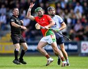 19 September 2021; Kevin Foley of Rapparees celebrates scoring a point during the Wexford Senior County Hurling Championship Final match between St Anne's Rathangan and Rapparees at Chadwicks Wexford Park in Wexford. Photo by Piaras Ó Mídheach/Sportsfile