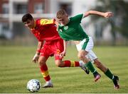 21 September 2021; Kyle Fitzgerald of Republic of Ireland during the U15 international friendly match between Montenegro and Republic of Ireland at Montenegro FA Headquarters in Podgorica, Montenegro. Photo by Filip Filipovic/Sportsfile