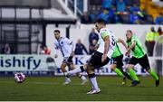 21 September 2021; Patrick Hoban of Dundalk shoots to score his side's second goal, a penalty, during the extra.ie FAI Cup Quarter-Final Replay match between Dundalk and Finn Harps at Oriel Park in Dundalk, Louth. Photo by Ben McShane/Sportsfile