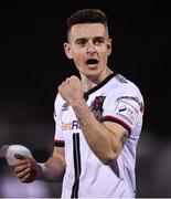 21 September 2021; Darragh Leahy of Dundalk celebrates after the extra.ie FAI Cup Quarter-Final Replay match between Dundalk and Finn Harps at Oriel Park in Dundalk, Louth. Photo by Ben McShane/Sportsfile