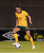 21 September 2021; Emma Checker of Australia during the women's international friendly match between Republic of Ireland and Australia at Tallaght Stadium in Dublin. Photo by Stephen McCarthy/Sportsfile