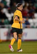 21 September 2021; Kyra Cooney-Cross of Australia during the women's international friendly match between Republic of Ireland and Australia at Tallaght Stadium in Dublin. Photo by Stephen McCarthy/Sportsfile