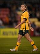 21 September 2021; Clare Wheeler of Australia during the women's international friendly match between Republic of Ireland and Australia at Tallaght Stadium in Dublin. Photo by Stephen McCarthy/Sportsfile