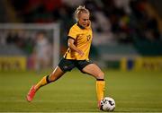 21 September 2021; Tameka Yallop of Australia during the women's international friendly match between Republic of Ireland and Australia at Tallaght Stadium in Dublin. Photo by Seb Daly/Sportsfile