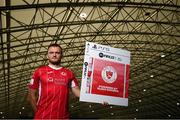 22 September 2021; SSE Airtricity League FIFA 22 Club Packs are back. Featuring the individual club crest of all 10 Premier Division teams, these exclusive sleeves will be available to download free from https://www.ea.com/games/fifa/fifa-22 when the game launches Friday, 1st October! David Cawley of Sligo Rovers during the launch at Sport Ireland National Indoor Arena at the Sport Ireland Campus in Dublin. Photo by Stephen McCarthy/Sportsfile