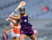 12 September 2021; Megan Cullen of Wexford during the All-Ireland Premier Junior Camogie Championship Final match between Armagh and Wexford at Croke Park in Dublin. Photo by Piaras Ó Mídheach/Sportsfile