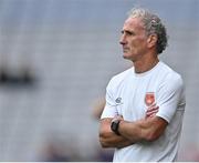 12 September 2021; Armagh manager Mattie Lennon during the All-Ireland Premier Junior Camogie Championship Final match between Armagh and Wexford at Croke Park in Dublin. Photo by Piaras Ó Mídheach/Sportsfile