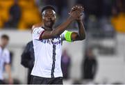 21 September 2021; Ebuka Kwelele of Dundalk after the extra.ie FAI Cup Quarter-Final Replay match between Dundalk and Finn Harps at Oriel Park in Dundalk, Louth. Photo by Ben McShane/Sportsfile