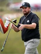 23 September 2021; Shane Lowry of Team Europe during a practice round prior to the Ryder Cup 2021 Matches at Whistling Straits in Kohler, Wisconsin, USA. Photo by Tom Russo/Sportsfile