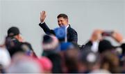 23 September 2021; Team Europe captain Padraig Harrington waves to the crowd during the opening ceremony of the Ryder Cup 2021 Matches at Whistling Straits in Kohler, Wisconsin, USA. Photo by Tom Russo/Sportsfile