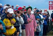 23 September 2021; Team USA fans on the sixth green during a practice round prior to the Ryder Cup 2021 Matches at Whistling Straits in Kohler, Wisconsin, USA. Photo by Tom Russo/Sportsfile