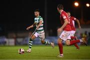 18 September 2021; Danny Mandroiu of Shamrock Rovers during the SSE Airtricity League Premier Division match between Sligo Rovers and Shamrock Rovers at The Showgrounds in Sligo. Photo by Stephen McCarthy/Sportsfile