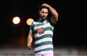 18 September 2021; Richie Towell of Shamrock Rovers during the SSE Airtricity League Premier Division match between Sligo Rovers and Shamrock Rovers at The Showgrounds in Sligo. Photo by Stephen McCarthy/Sportsfile