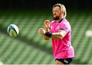 24 September 2021; Andrew Porter during a Leinster Rugby captains run at the Aviva Stadium in Dublin. Photo by Harry Murphy/Sportsfile