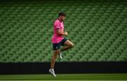 24 September 2021; Hugo Keenan during a Leinster Rugby captains run at the Aviva Stadium in Dublin. Photo by Harry Murphy/Sportsfile