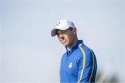 24 September 2021; Rory McIlroy of Team Europe during his Friday morning foursomes match against Patrick Cantlay and Xander Schauffele of Team USA at the Ryder Cup 2021 Matches at Whistling Straits in Kohler, Wisconsin, USA. Photo by Tom Russo/Sportsfile