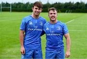 24 September 2021; Daniel, left, and David Hawkshaw after the Development Interprovincial match between Leinster XV and Munster XV at the IRFU High Performance Centre at the Sport Ireland Campus in Dublin.  Photo by Brendan Moran/Sportsfile