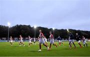 24 September 2021; St Patrick's Athletic players warm-up before the SSE Airtricity League Premier Division match between St Patrick's Athletic and Shamrock Rovers at Richmond Park in Dublin. Photo by Seb Daly/Sportsfile