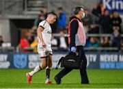 24 September 2021; John Cooney of Ulster leaves the field with an injury during the United Rugby Championship match between Ulster and Glasgow Warriors at Kingspan Stadium in Belfast. Photo by Harry Murphy/Sportsfile