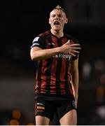 24 September 2021; Ciaran Kelly of Bohemians encourages his team-mates during the SSE Airtricity League Premier Division match between Bohemians and Finn Harps at Dalymount Park in Dublin. Photo by Piaras Ó Mídheach/Sportsfile