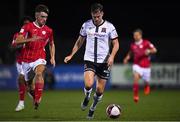 24 September 2021; Will Patching of Dundalk in action against Niall Morahan of Sligo Rovers during the SSE Airtricity League Premier Division match between Dundalk and Sligo Rovers at Oriel Park in Dundalk, Louth. Photo by Ben McShane/Sportsfile