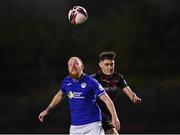 24 September 2021; Ryan Connolly of Finn Harps in action against Dawson Devoy of Bohemians during the SSE Airtricity League Premier Division match between Bohemians and Finn Harps at Dalymount Park in Dublin. Photo by Piaras Ó Mídheach/Sportsfile