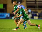 24 September 2021; Mack Hansen of Connacht during the United Rugby Championship match between Cardiff Blues and Connacht at Arms Park in Cardifff, Wales. Photo by Mark Lewis/Sportsfile