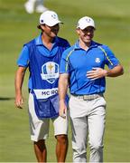 24 September 2021; Rory McIlroy of Team Europe during his Friday afternoon fourballs match with Shane Lowry against Tony Finau and Harris English of Team USA at the Ryder Cup 2021 Matches at Whistling Straits in Kohler, Wisconsin, USA. Photo by Tom Russo/Sportsfile