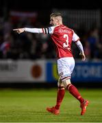 24 September 2021; Ian Bermingham of St Patrick's Athletic during the SSE Airtricity League Premier Division match between St Patrick's Athletic and Shamrock Rovers at Richmond Park in Dublin. Photo by Seb Daly/Sportsfile