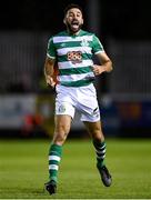 24 September 2021; Roberto Lopes of Shamrock Rovers during the SSE Airtricity League Premier Division match between St Patrick's Athletic and Shamrock Rovers at Richmond Park in Dublin. Photo by Seb Daly/Sportsfile