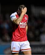 24 September 2021; Paddy Barrett of St Patrick's Athletic during the SSE Airtricity League Premier Division match between St Patrick's Athletic and Shamrock Rovers at Richmond Park in Dublin. Photo by Seb Daly/Sportsfile