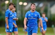 24 September 2021; David Hawkshaw, right, and Daniel Hawkshaw during the Development Interprovincial match between Leinster XV and Munster XV at the IRFU High Performance Centre at the Sport Ireland Campus in Dublin. Photo by Brendan Moran/Sportsfile