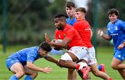 24 September 2021; Edwin Edogbo of Munster during the Development Interprovincial match between Leinster XV and Munster XV at the IRFU High Performance Centre at the Sport Ireland Campus in Dublin. Photo by Brendan Moran/Sportsfile