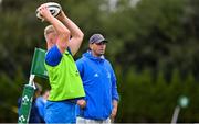 24 September 2021; Leinster elite player development officer Denis Leamy before the Development Interprovincial match between Leinster XV and Munster XV at the IRFU High Performance Centre at the Sport Ireland Campus in Dublin. Photo by Brendan Moran/Sportsfile