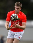 24 September 2021; Patrick Campbell of Munster during the Development Interprovincial match between Leinster XV and Munster XV at the IRFU High Performance Centre at the Sport Ireland Campus in Dublin. Photo by Brendan Moran/Sportsfile