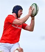 24 September 2021; Cian Hurley of Munster during the Development Interprovincial match between Leinster XV and Munster XV at the IRFU High Performance Centre at the Sport Ireland Campus in Dublin. Photo by Brendan Moran/Sportsfile