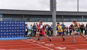 25 September 2021; Zac Walker from Monaghan on his way to winning the Boys under-9 80 metre during the Aldi Community Games Track and Field Athletics finals at Carlow IT Sports Campus in Carlow. Photo by Matt Browne/Sportsfile