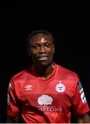 24 September 2021; Stanley Anaebonam of Shelbourne during the SSE Airtricity League First Division match between Cabinteely and Shelbourne at Stradbrook in Blackrock, Dublin. Photo by David Fitzgerald/Sportsfile