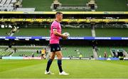 25 September 2021; Jonathan Sexton of Leinster before the United Rugby Championship match between Leinster and Vodacom Bulls at the Aviva Stadium in Dublin. Photo by Harry Murphy/Sportsfile