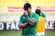 25 September 2021; Ireland Head Coach Adam Griggs before the Rugby World Cup 2022 Europe qualifying tournament match between Ireland and Scotland at Stadio Sergio Lanfranchi in Parma, Italy. Photo by Roberto Bregani/Sportsfile